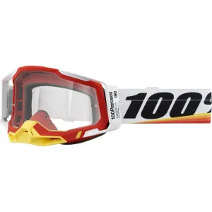 100% Racecraft 2 Goggles - Arsham Red - Clear