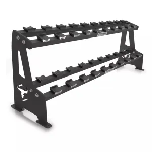 2-Tier Commercial Dumbbell Rack