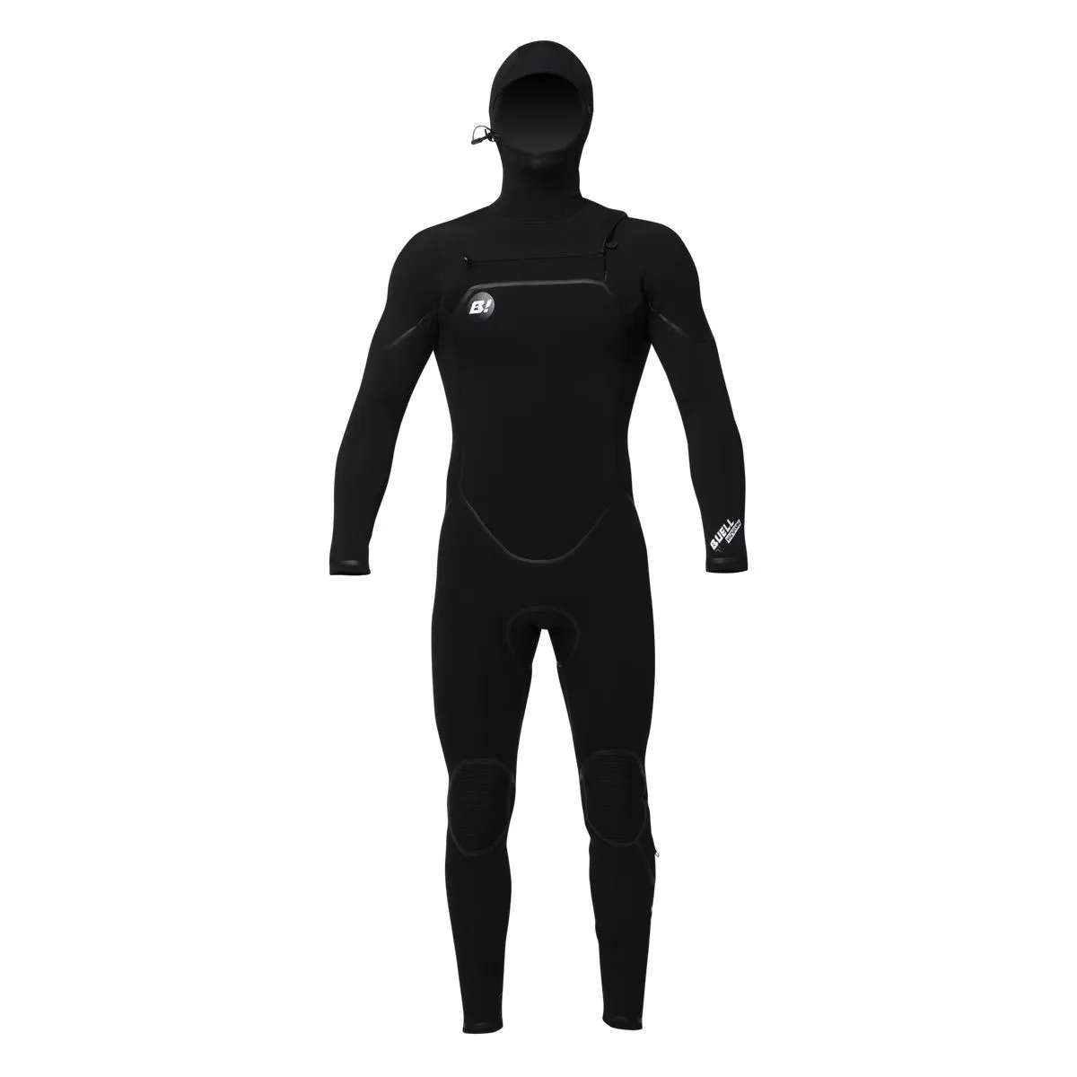 6/5/4 Mens Buell RB2 Hooded Fullsuit - Black