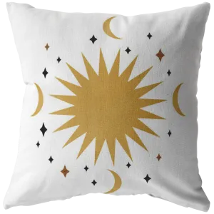 Accent Pillow, Moon Star Celestial Decor