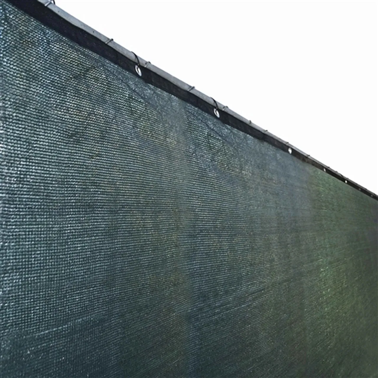 Aleko Privacy Fence Screens Privacy Mesh Fabric Screen Fence with Grommets - 6 x 150 Feet - Dark Green