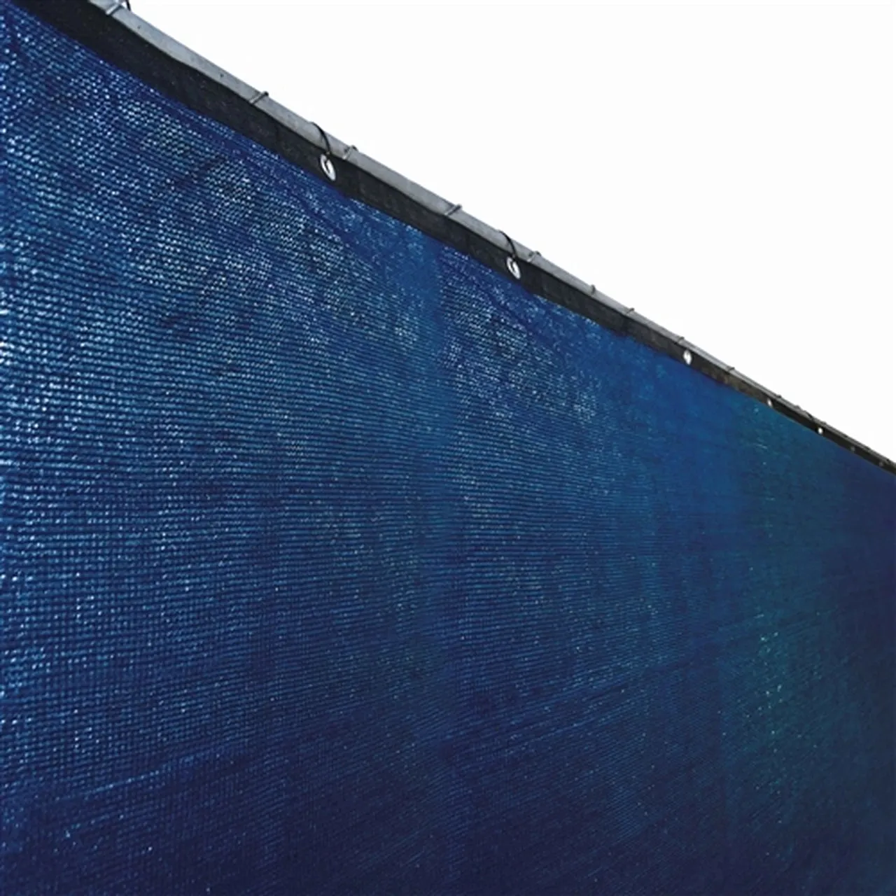 Aleko Privacy Fence Screens Privacy Mesh Fabric Screen Fence with Grommets - 6 x 50 Feet - Blue