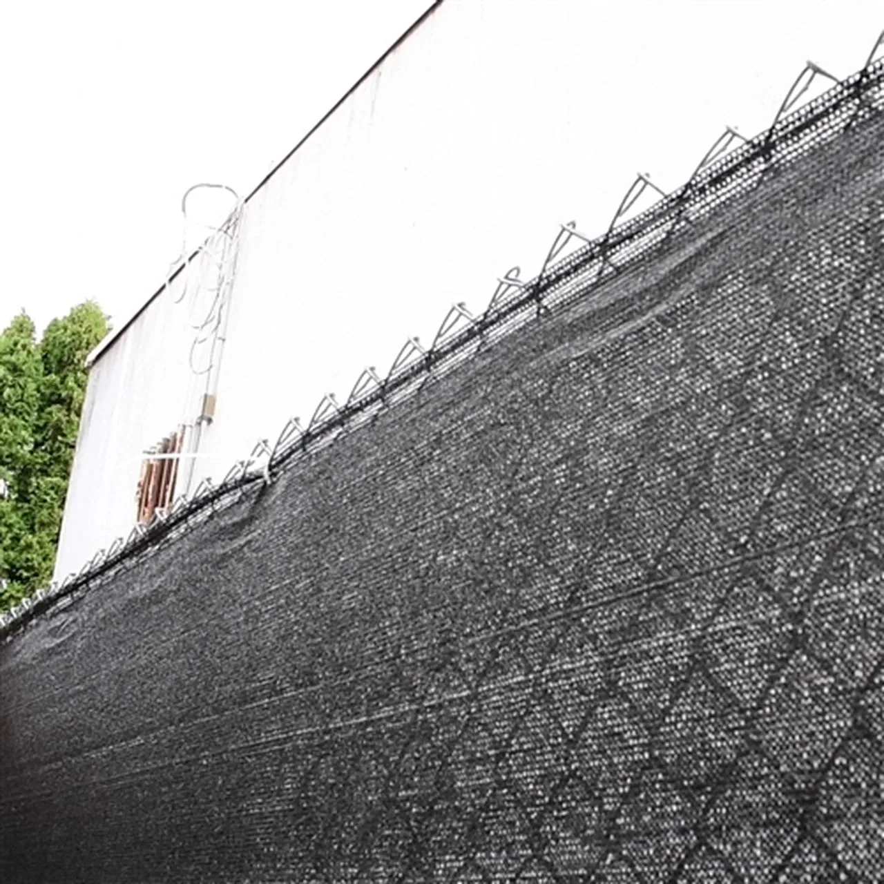 Aleko Privacy Fence Screens Privacy Mesh Fabric Screen Fence with Lock Holes - 6 x 150 Feet - Black