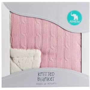 All4Ella - Knitted Blanket Pink