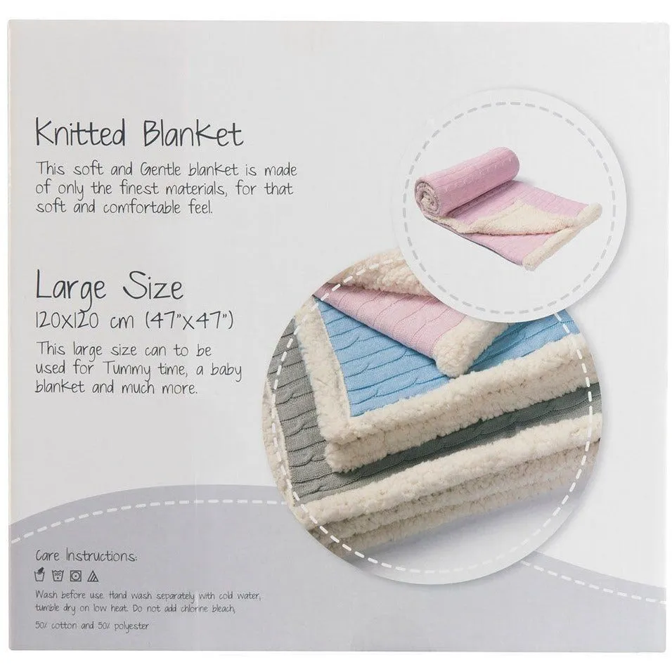 All4Ella - Knitted Blanket Pink