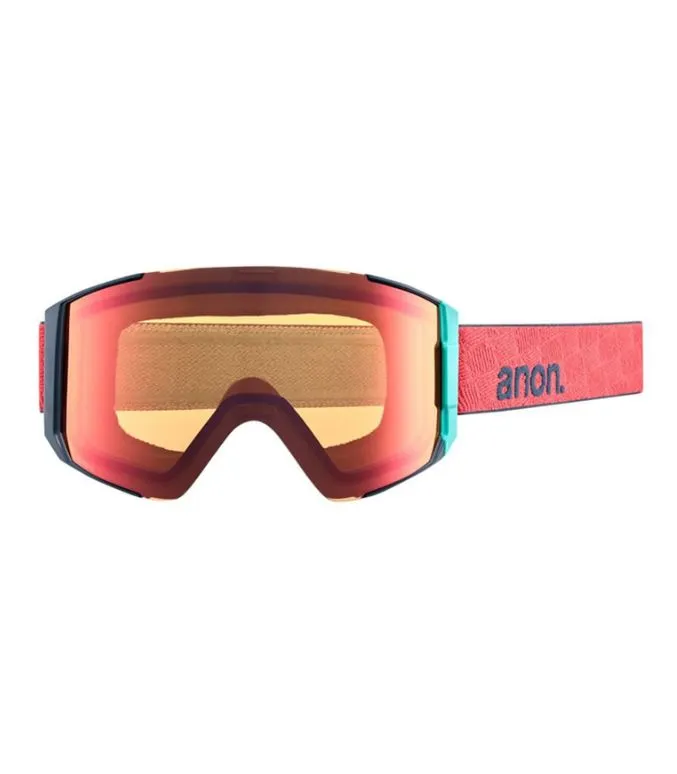 Anon M4 Cylindrical Fit Snow Goggles   Bonus Lens   MFI - Coral / Perceive Sunny Bronze