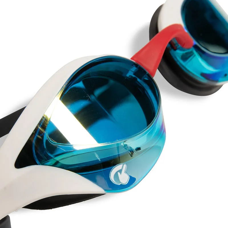 Arena - Cobra Ultra Swipe Mirror Goggles - Aqua/Fireflow