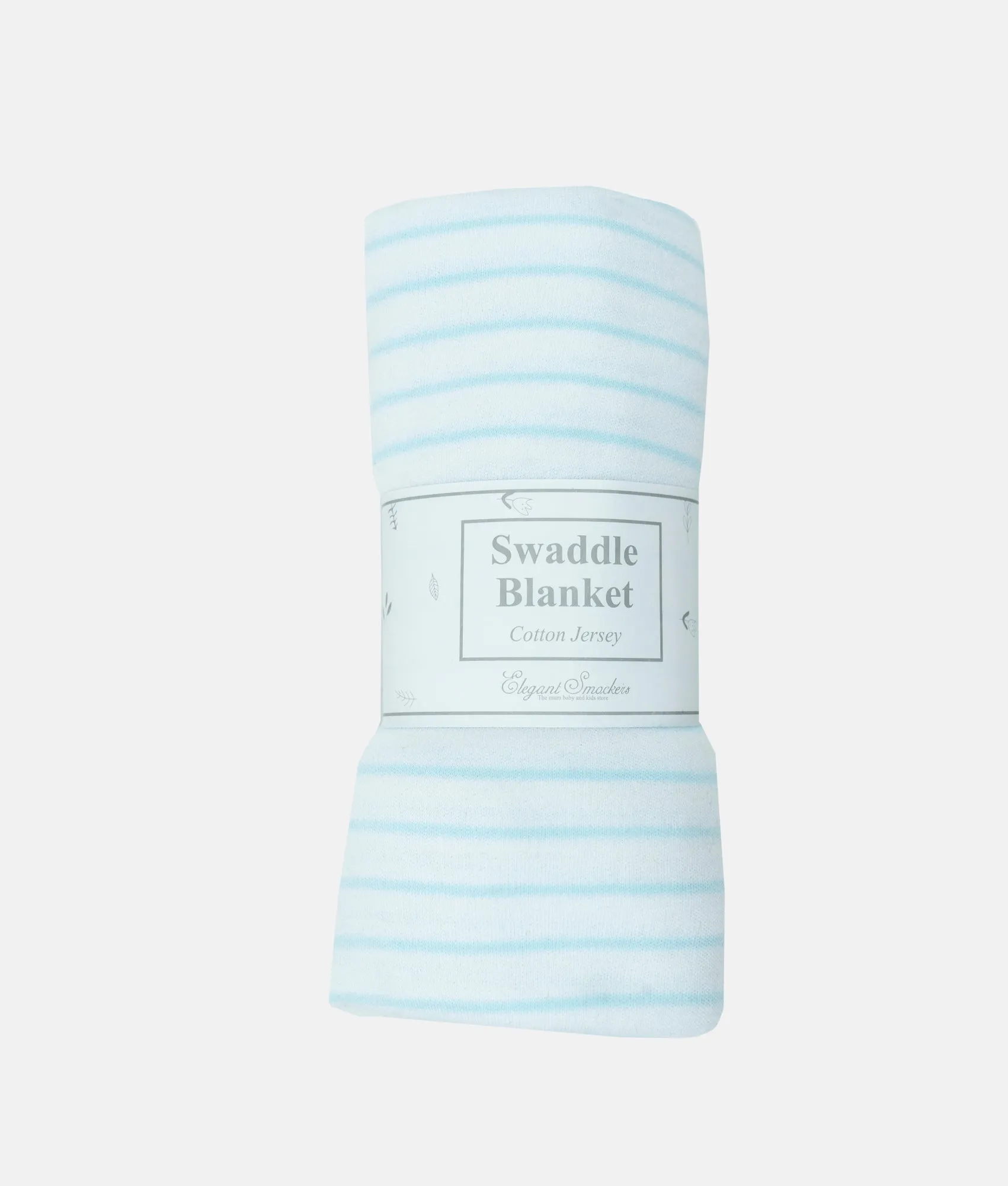 Baby Swaddling Blanket  -  Blue Stripes