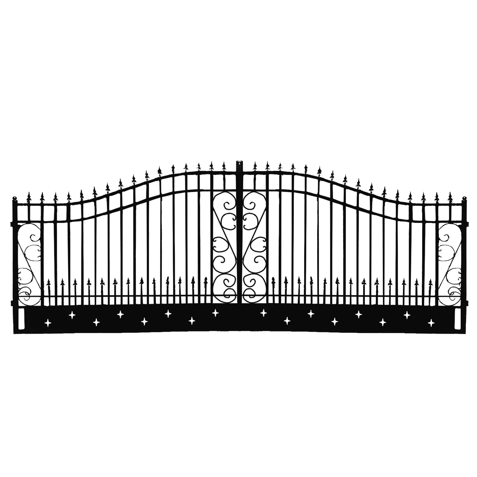 [BARGAIN] 20ft Dual Swing Wrought Iron Gate for Driveway