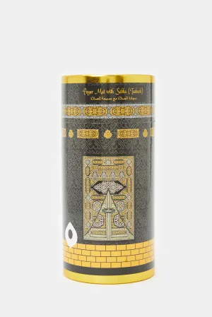 Black Prayer Mat In Cylinder Box With Rosary (3 Piece)