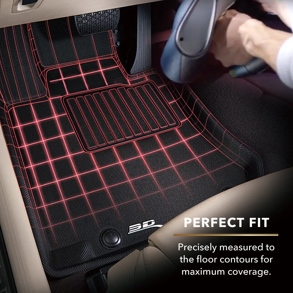 Camaro 3D MAXpider Kagu Floor Mats - Front : Black 2010-2015