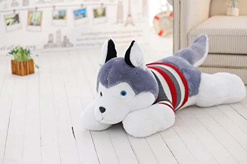 Chocozone Husky Dog Soft Toy Birthday Gift for Kids- Dog Lovers, 70cm