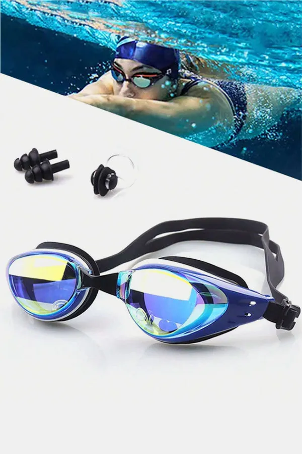 Colorful Polarized Swim Goggles Anti Fog Anti UV No Leakage Clear Swim Goggles