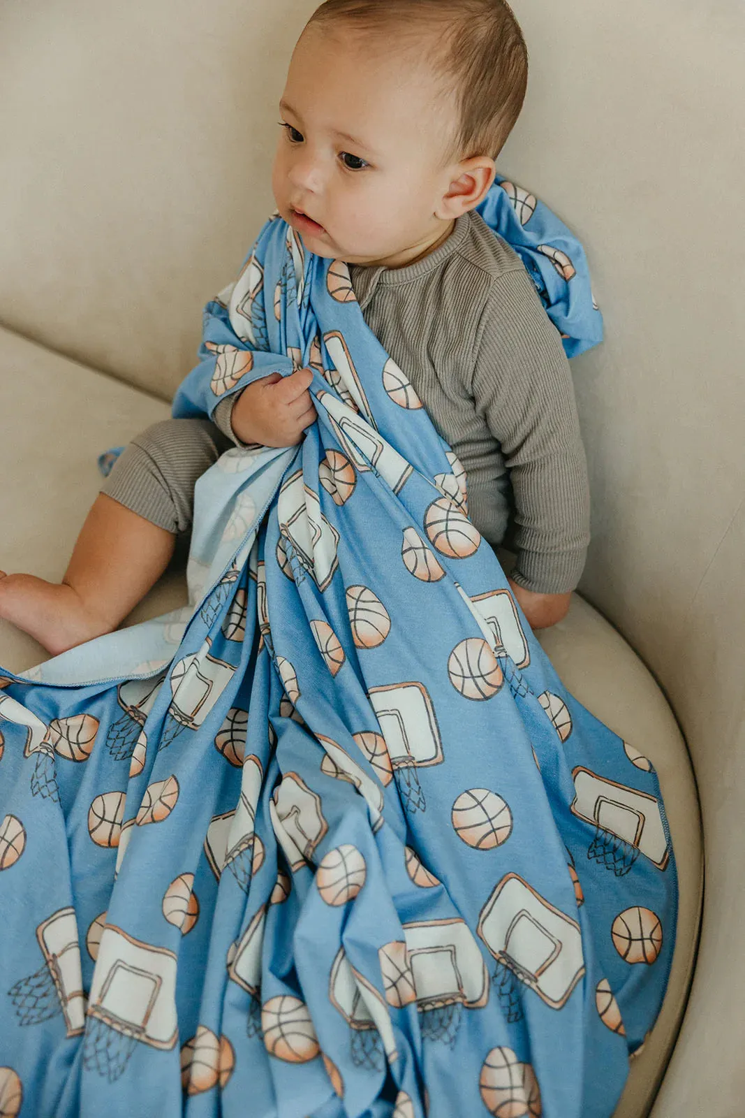 Copper Pearl Knit Swaddle Blanket | Dunk