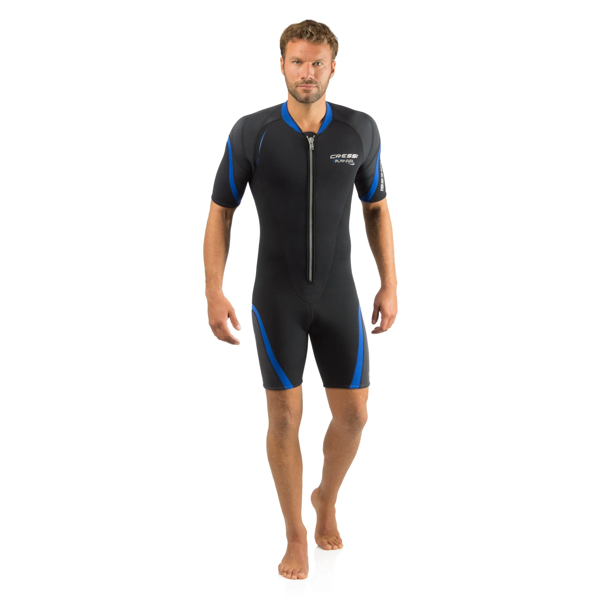 Cressi 2.5mm Man Playa Flex Front-Zip Short Wetsuit