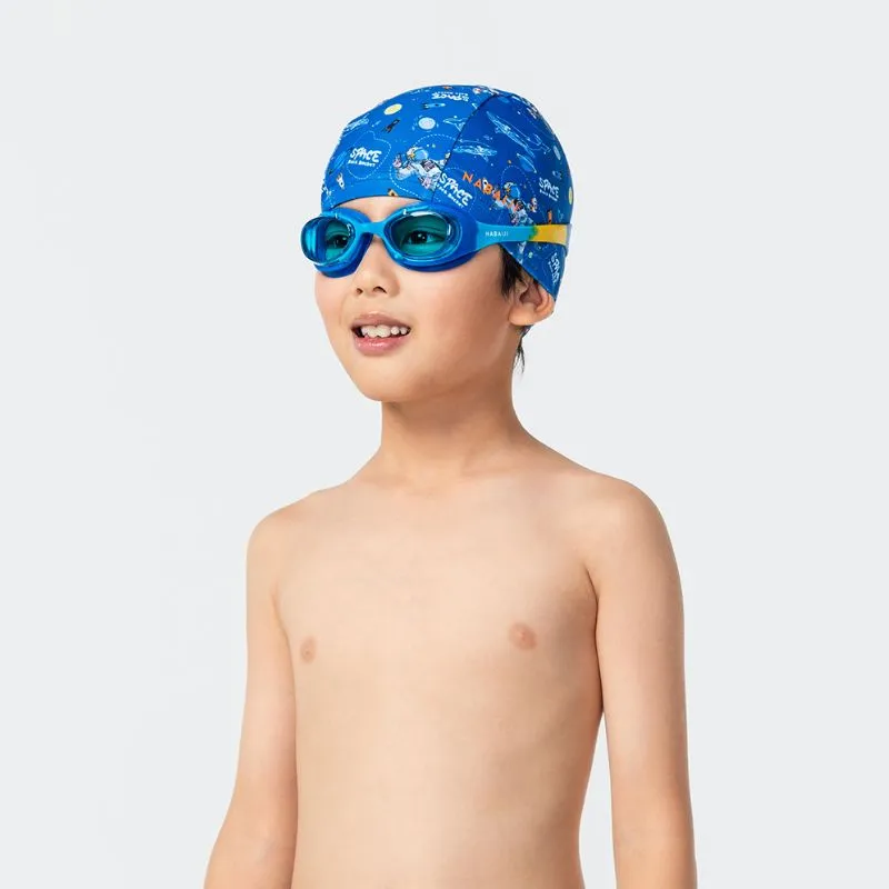 Decathlon-Nabaiji Junior Swimming Goggles XBASE - Clear Lenses - Blue Yellow