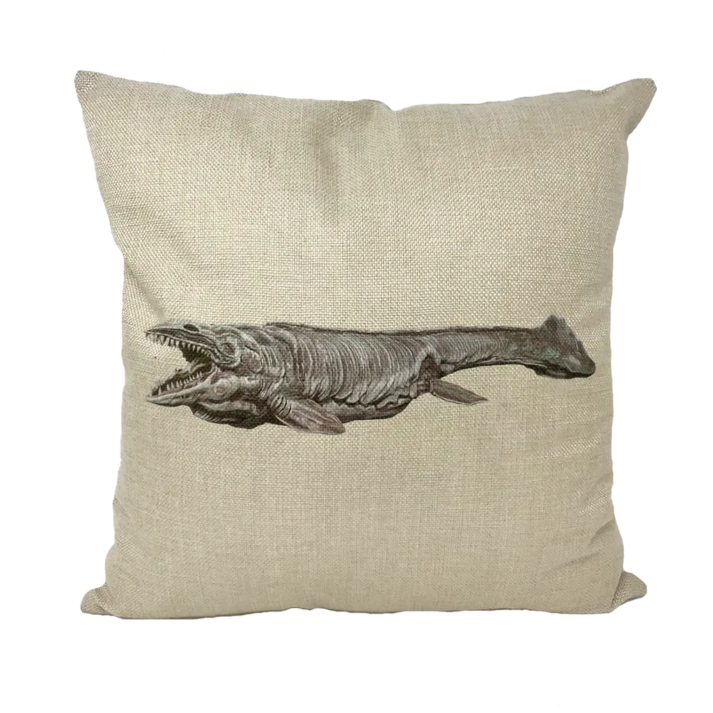 Dino Sea Creature Throw Pillows