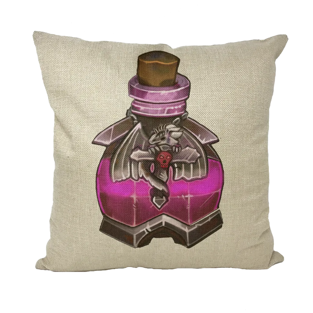 Dragon Potion Throw Pillows