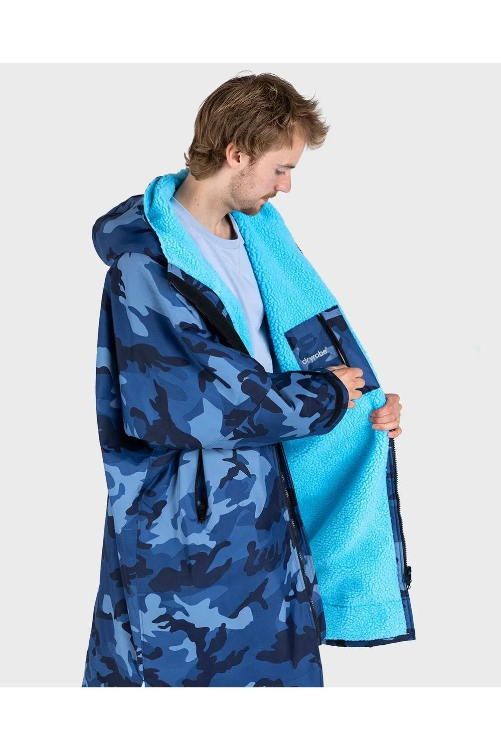 Dryrobe Advance Adult Long Sleeve Blue Camo Blue