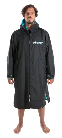 Dryrobe Advance Long Sleeve -Medium - 4 Colouways - Black/Blue, Black Red, Black/Grey & Black/Pink - In Stock