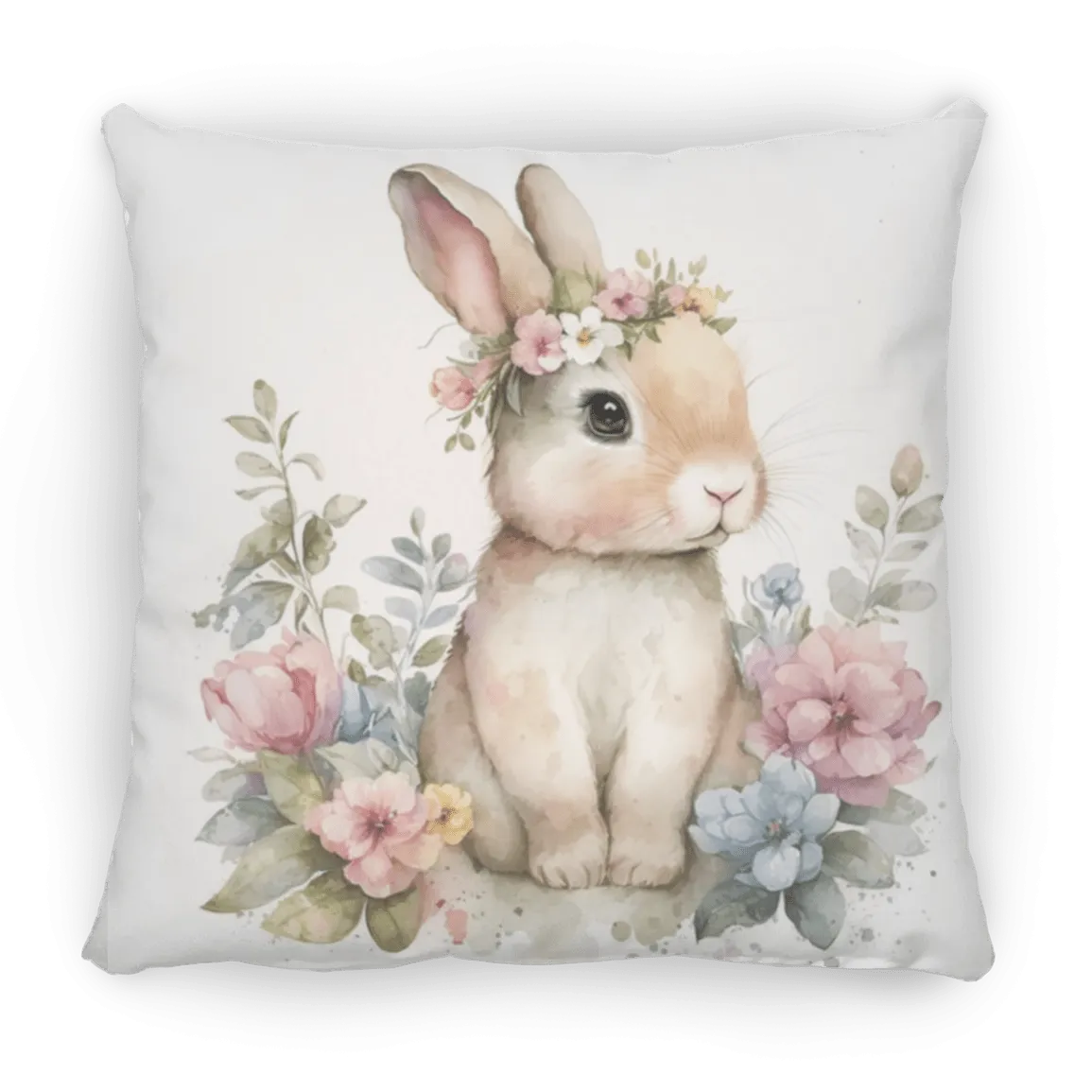 Easter Bunny Medium Square Pillow