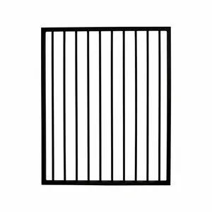 Fencing Aluminum Pool Flat Top Pool Gate W:975mm H:1200mm Black