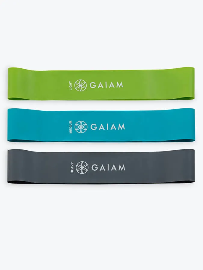 Gaiam Mini Resistance Band Kit 3 Pack