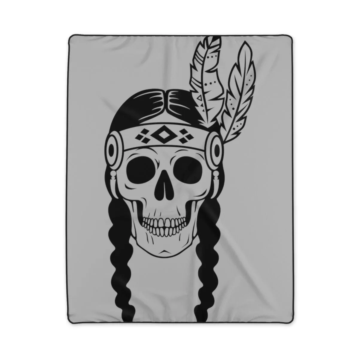 Indian Skull Polyester Blanket