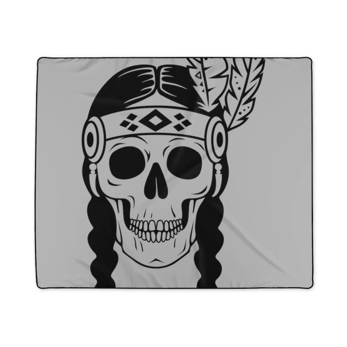 Indian Skull Polyester Blanket