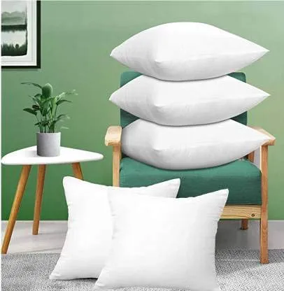 JDX Hotel Quality Premium Fibre Soft Filler Cushion, Stripe Sofa Cushion, Square Pillow Comfortable and Soft Pillows Set