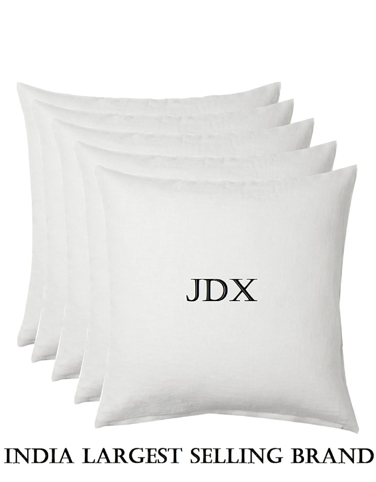 JDX Hotel Quality Premium Fibre Soft Filler Cushion, Stripe Sofa Cushion, Square Pillow Comfortable and Soft Pillows Set