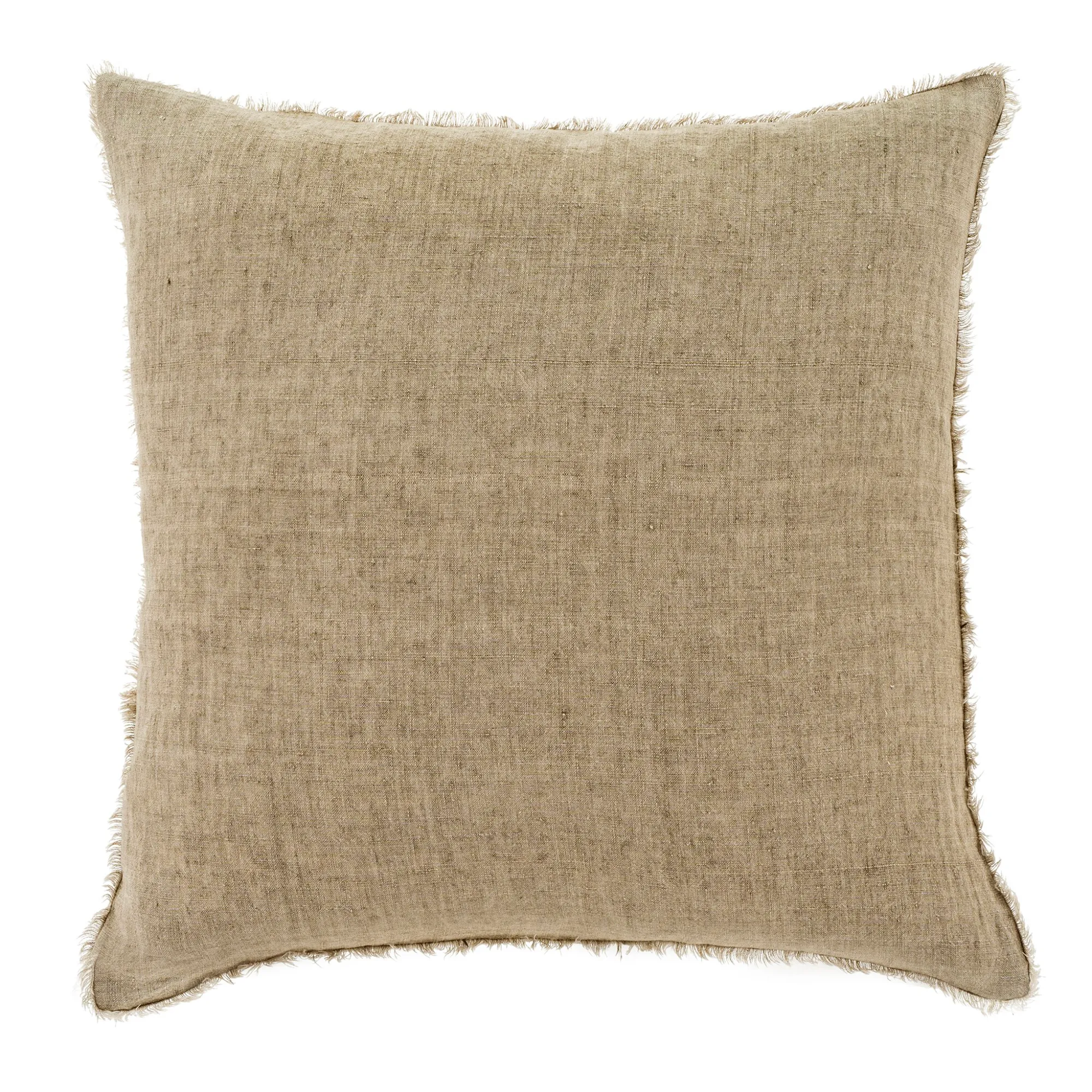 Layna Linen Pillow - Almond