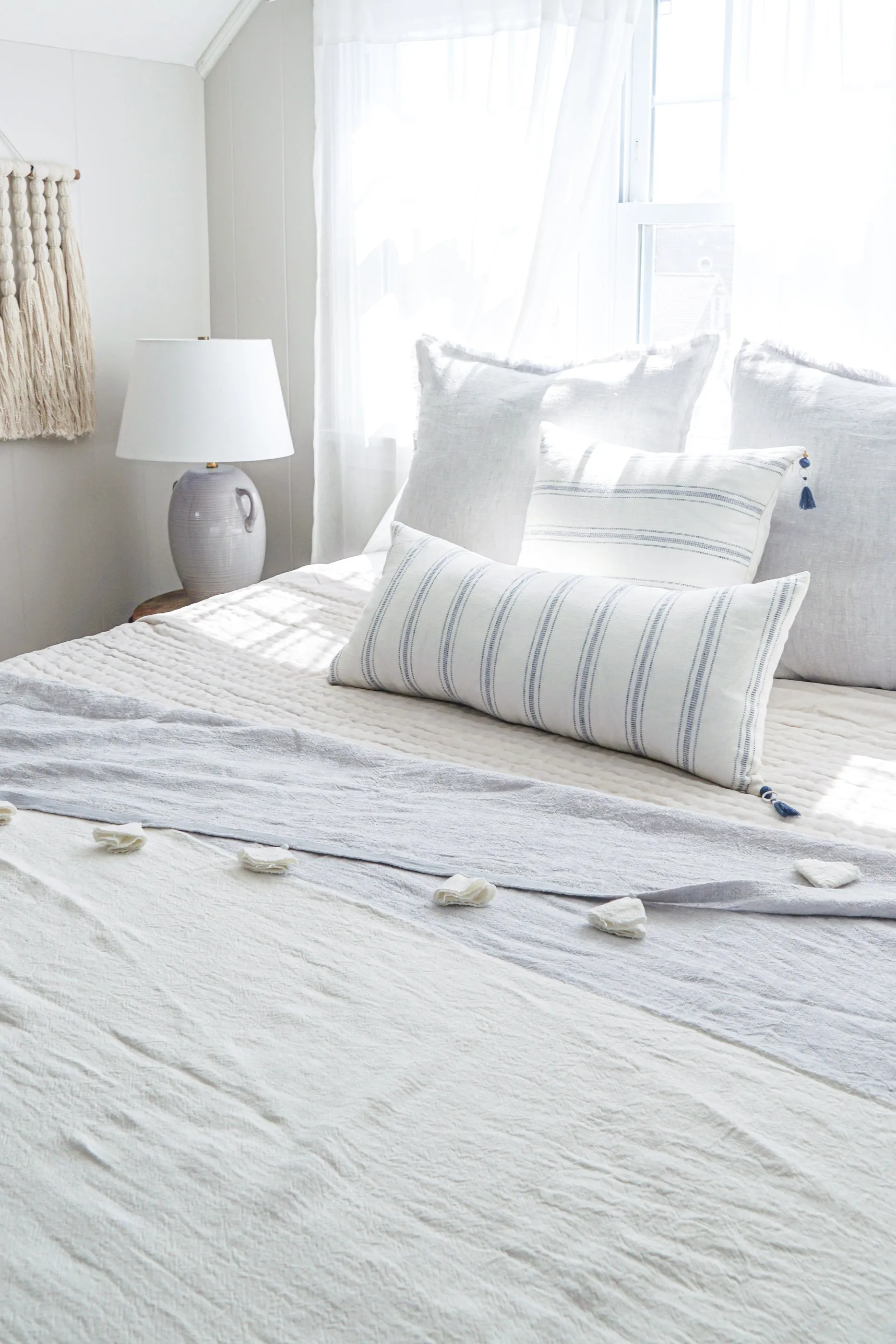 Light Grey Crossdye So Soft Linen Pillows