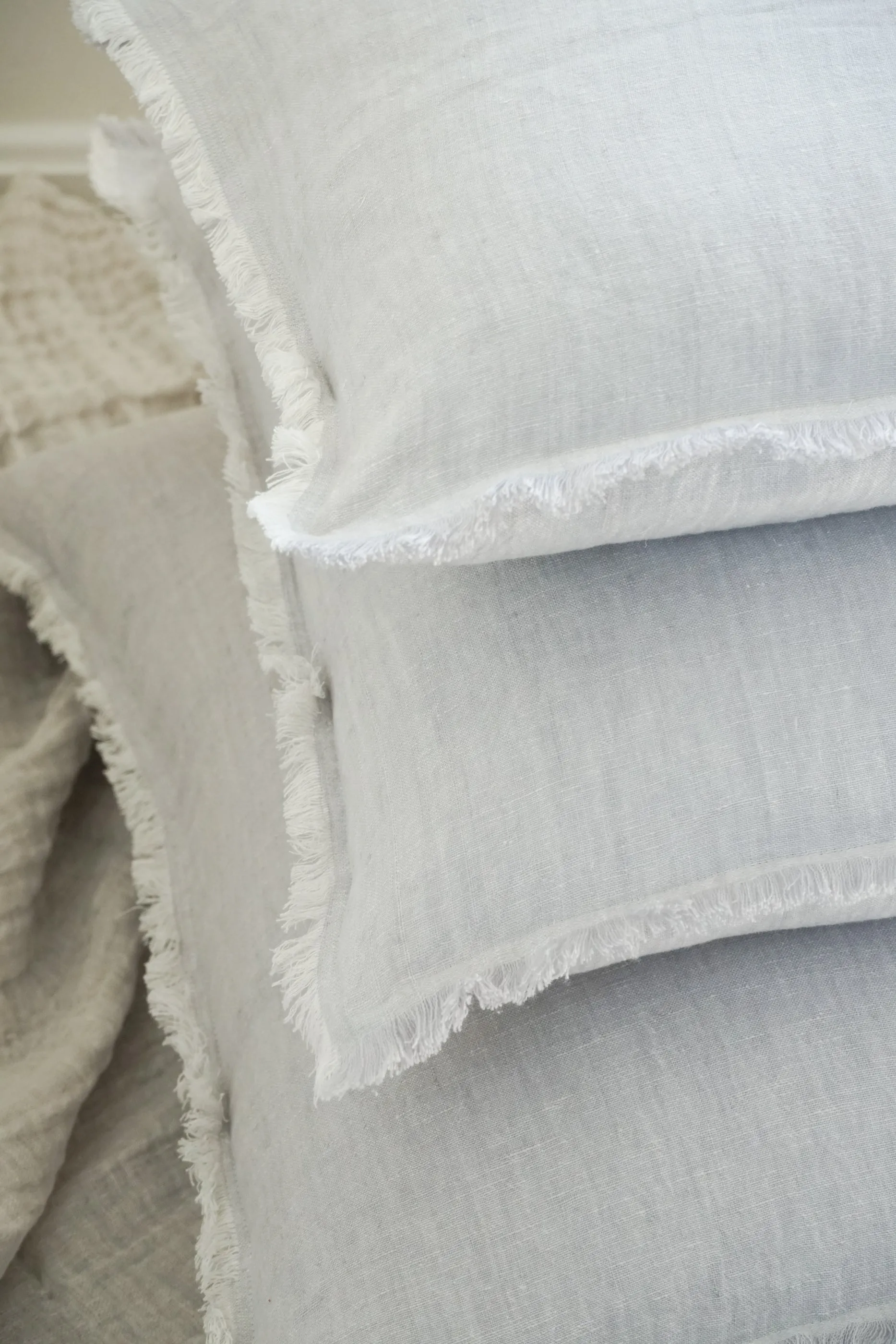 Light Grey Crossdye So Soft Linen Pillows