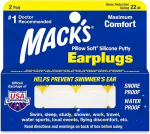 Mack's Pillow Soft Silicon Putty Earplugs