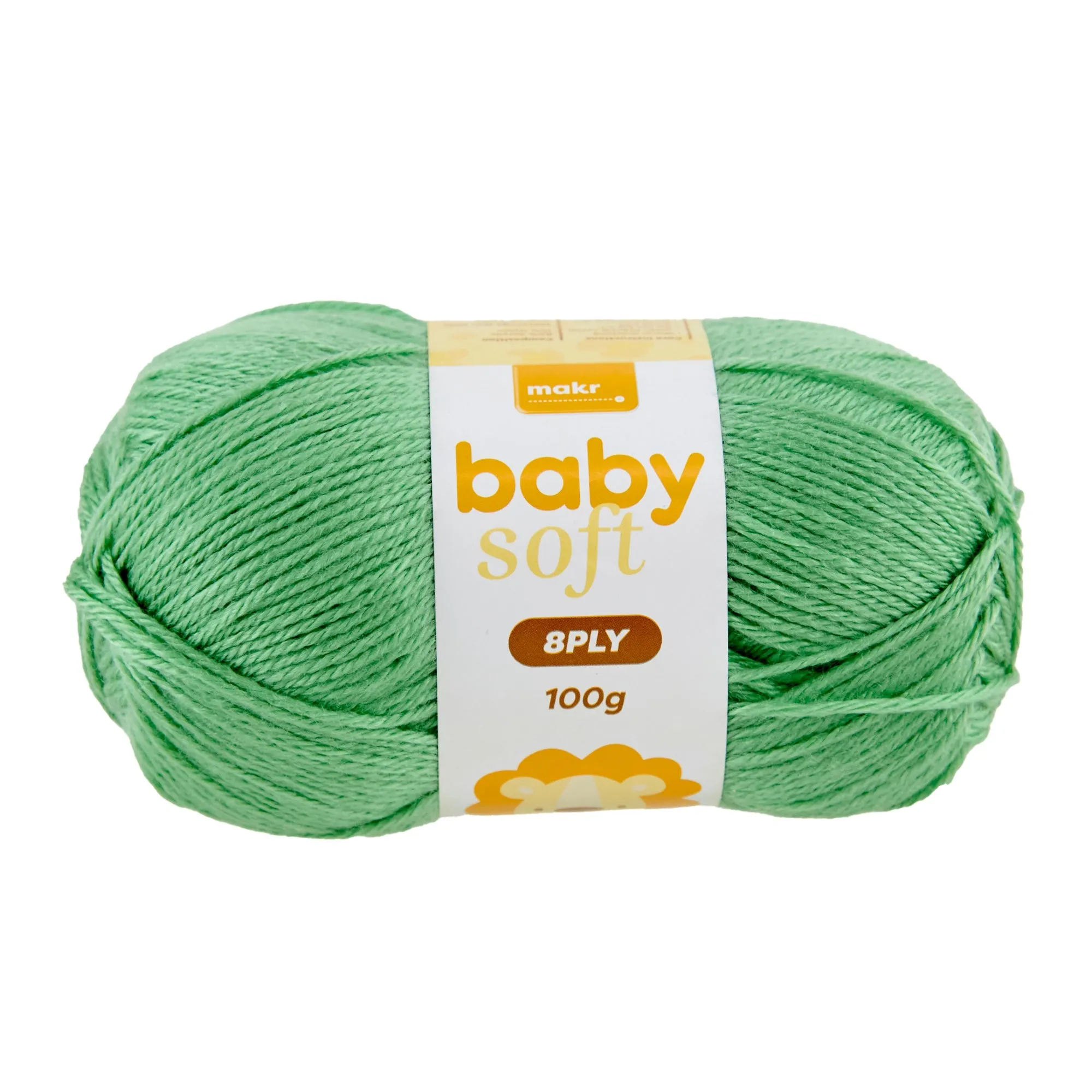 Makr Baby Soft Crochet & Knitting Yarn 8ply, 100g Acrylic Nylon Yarn