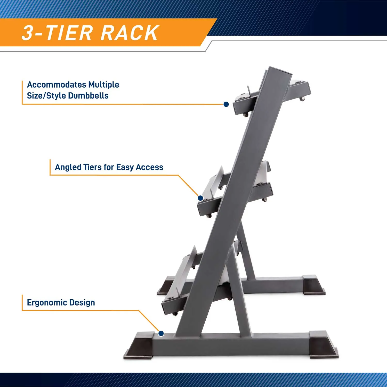 Marcy 3 Tier Dumbbell Weight Rack DBR-86