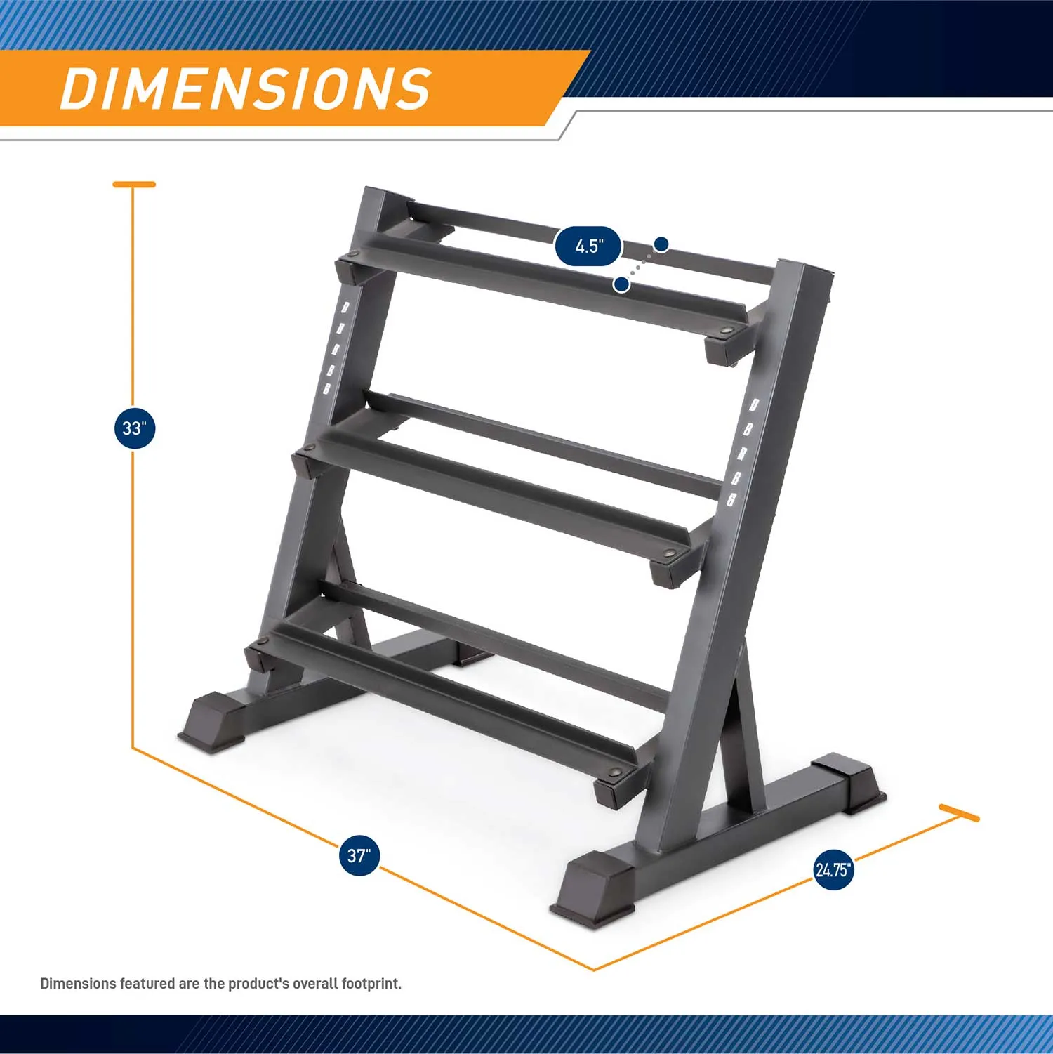 Marcy 3 Tier Dumbbell Weight Rack DBR-86