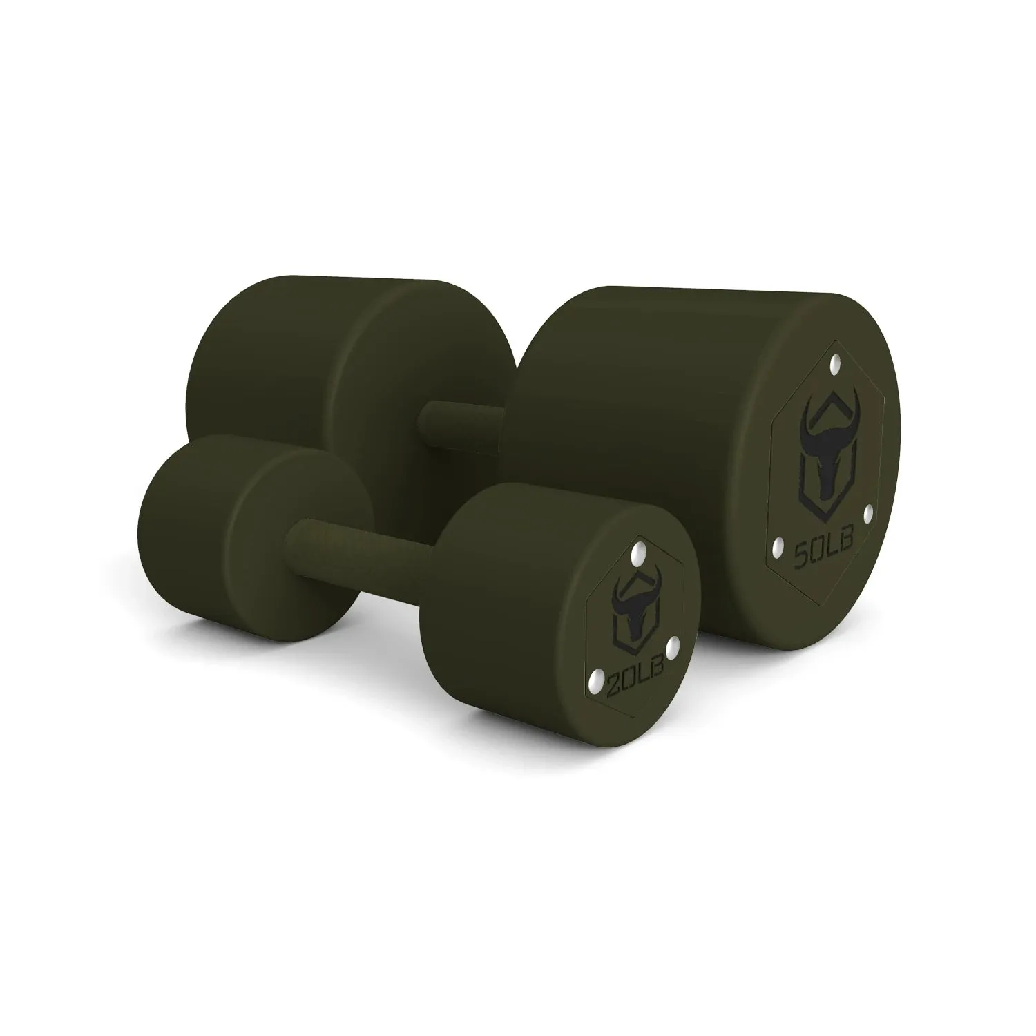 Milspec Green Cerakote Dumbbells