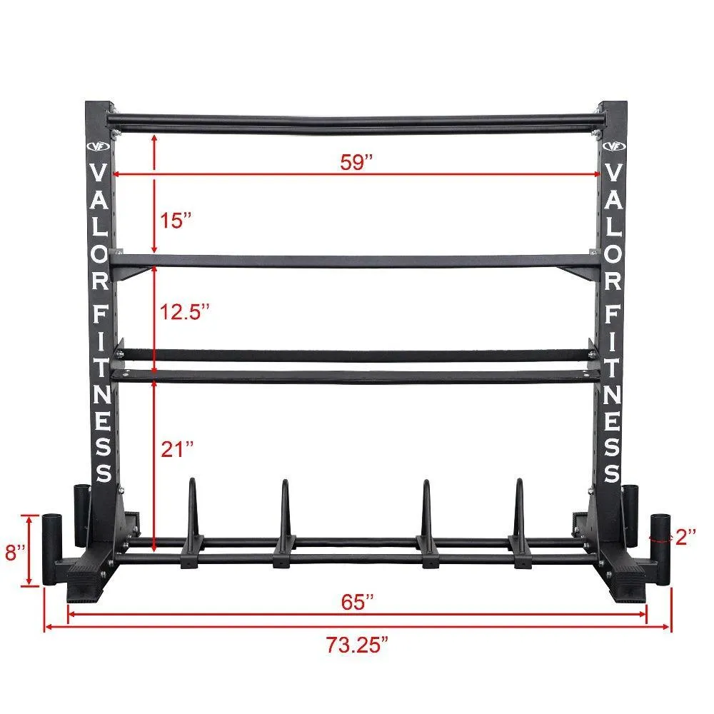 Multifunctional Fitness Equipment Storage Rack