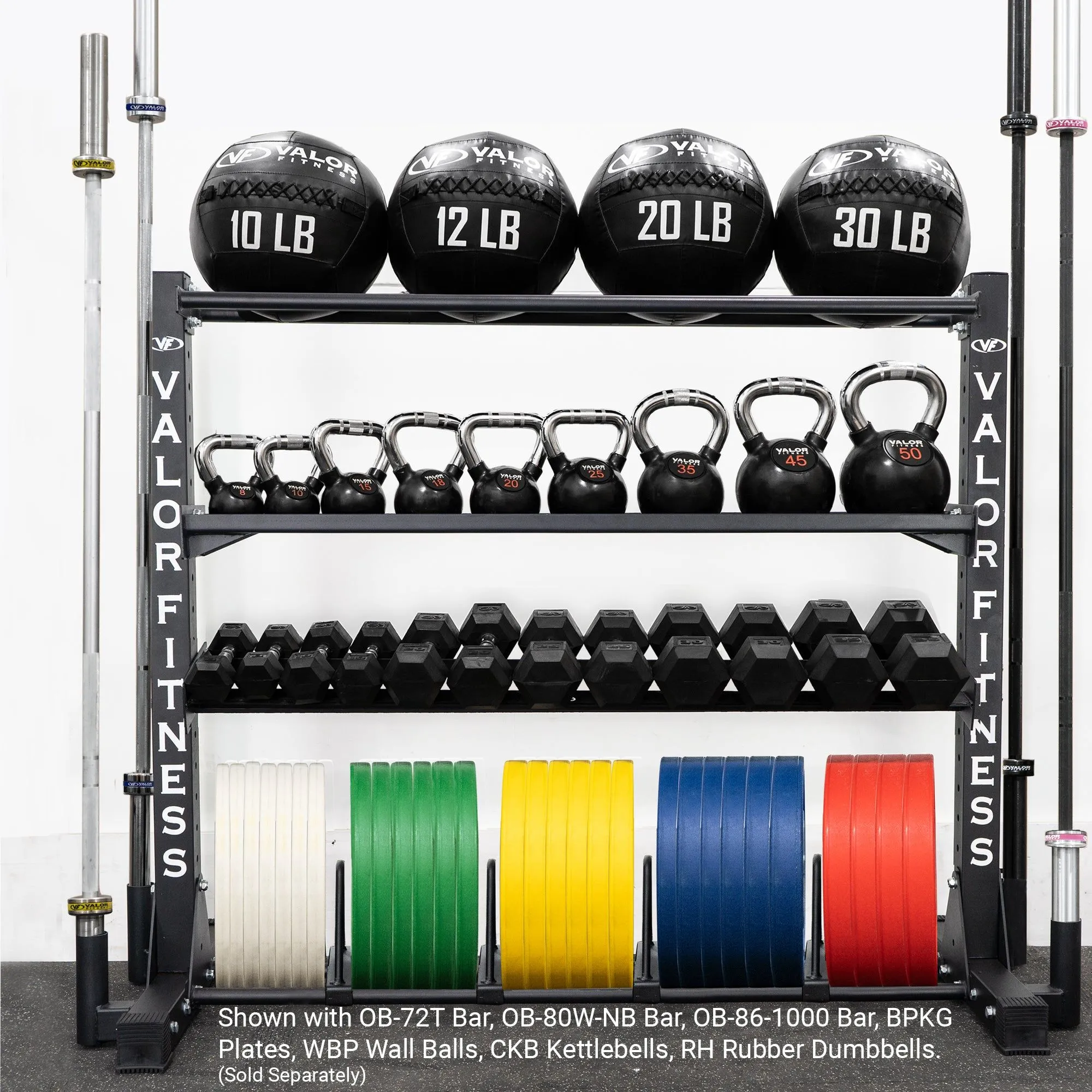 Multifunctional Fitness Equipment Storage Rack