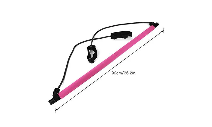 Muscle Toning Bar With 8 Shaped Resistance Bands