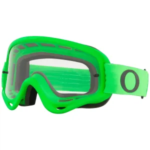 Oakley OO7029-64 O-Frame 2.0 MX Goggles Clear Impact-Resistant Lens Moto Green Strap