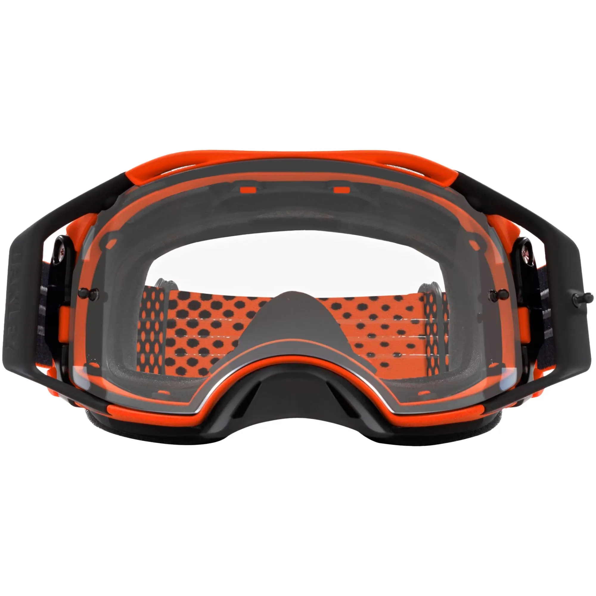 Oakley OO7046-E0 Airbrake MX Goggles Clear Impact Resistant Lenses Moto Orange Strap