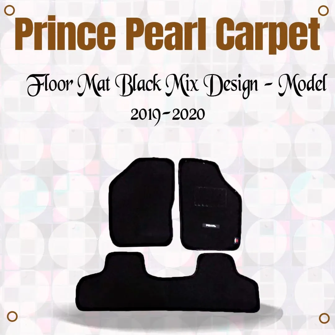 Prince Pearl Carpet Floor Mat Black Mix Design - Model 2019-2020