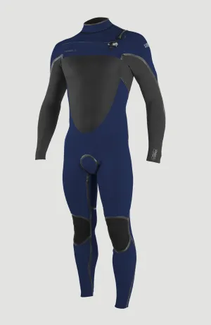 Psycho Tech 4/3mm Chest Zip Full Wetsuit | Navy/Gumetal