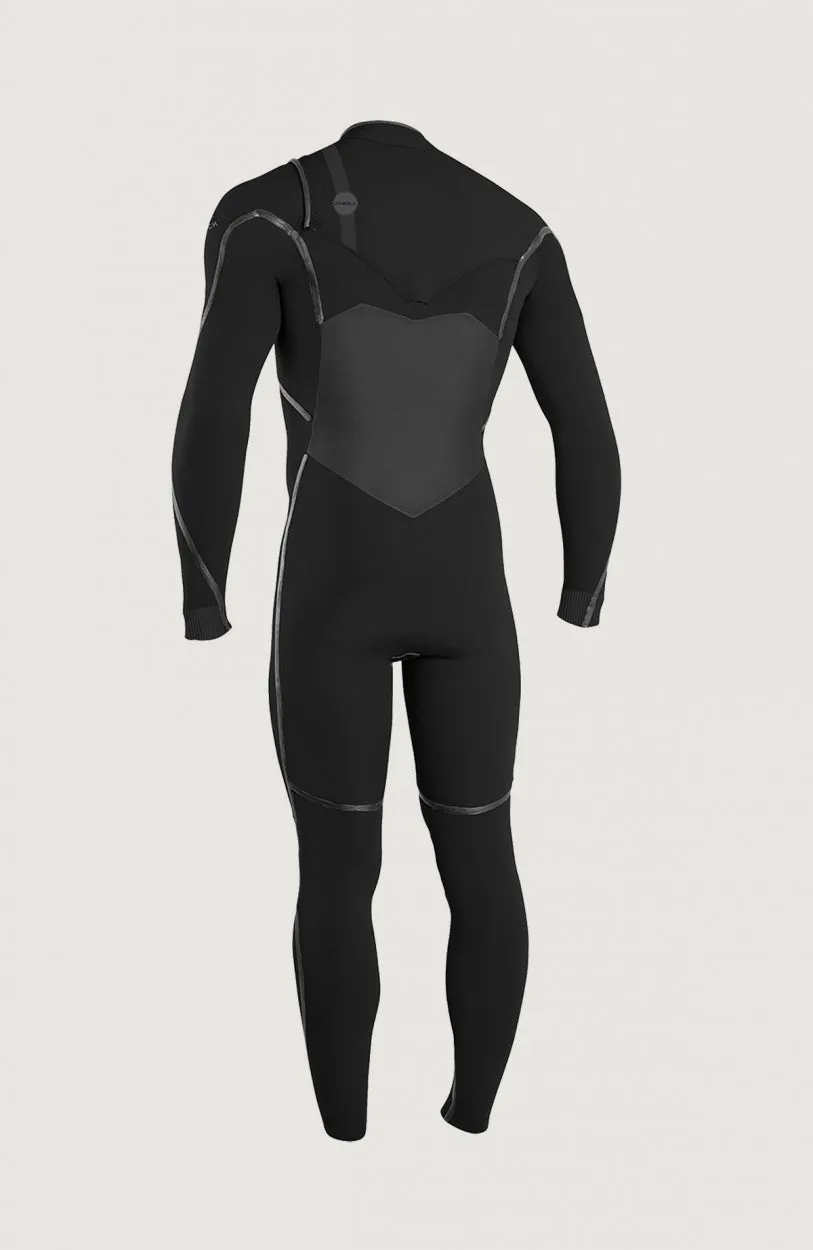 Psycho Tech Chest Zip 4/3mm Full Wetsuit | BLACK/BLACK