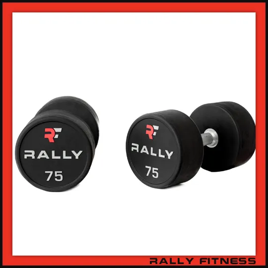 Rally Fitness® Pro Round Rubber Dumbbell Sets