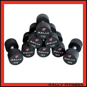 Rally Fitness® Pro Round Rubber Dumbbell Sets