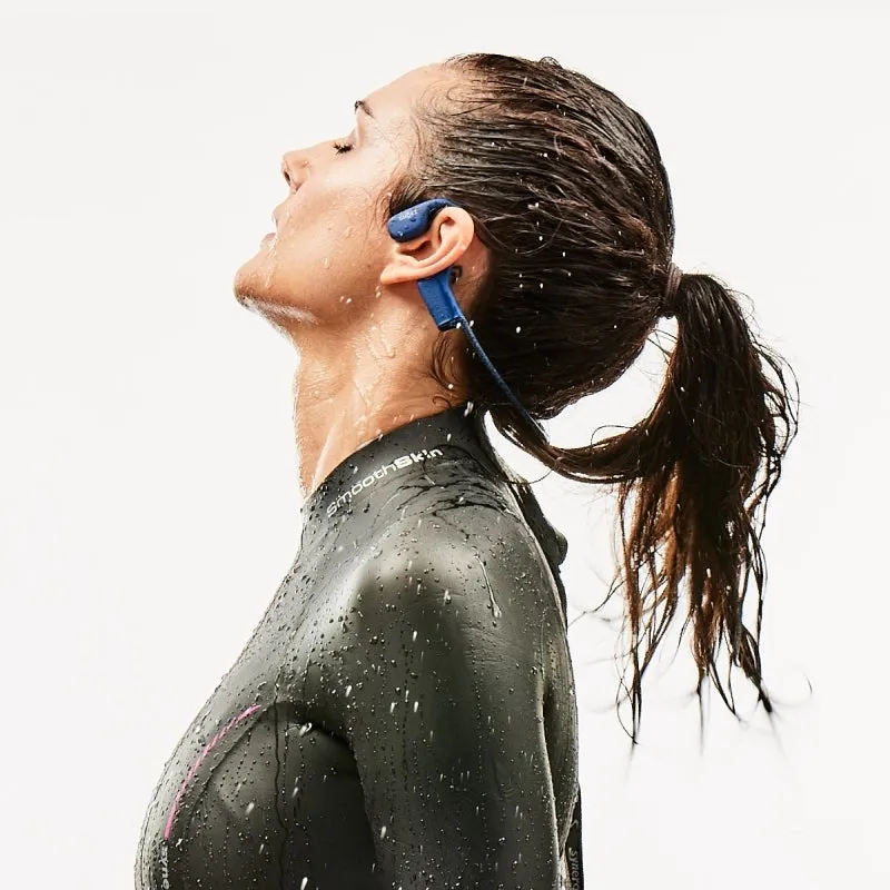 SHOKZ OpenSwim Bone Conduction Swimming MP3 Player - Blue